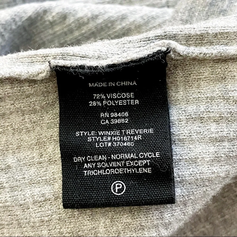 Theory Winxie Ribbed Knit Cardigan in Grey - Picture 6 of 9